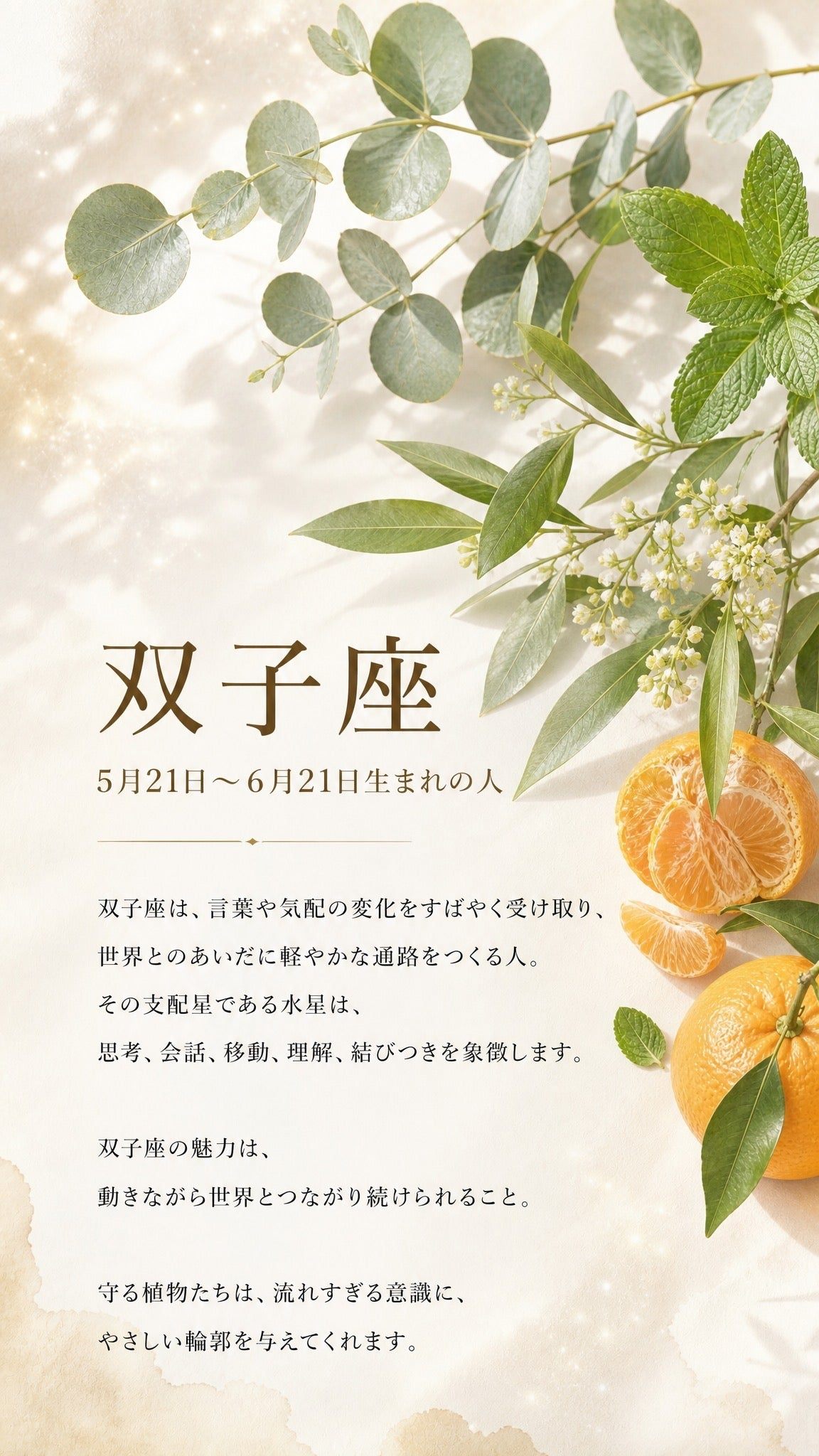 双子座 ─ 星座と支配星