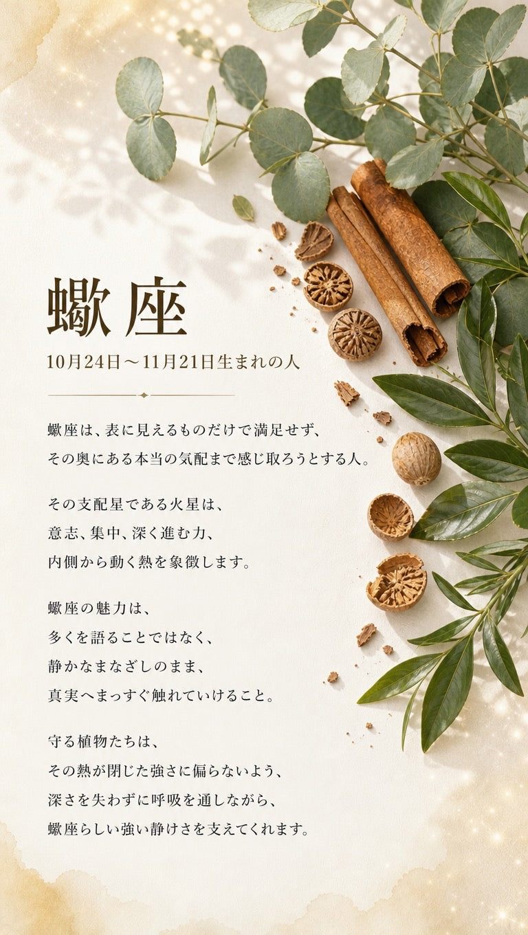 蠍座 ─ 星座と支配星