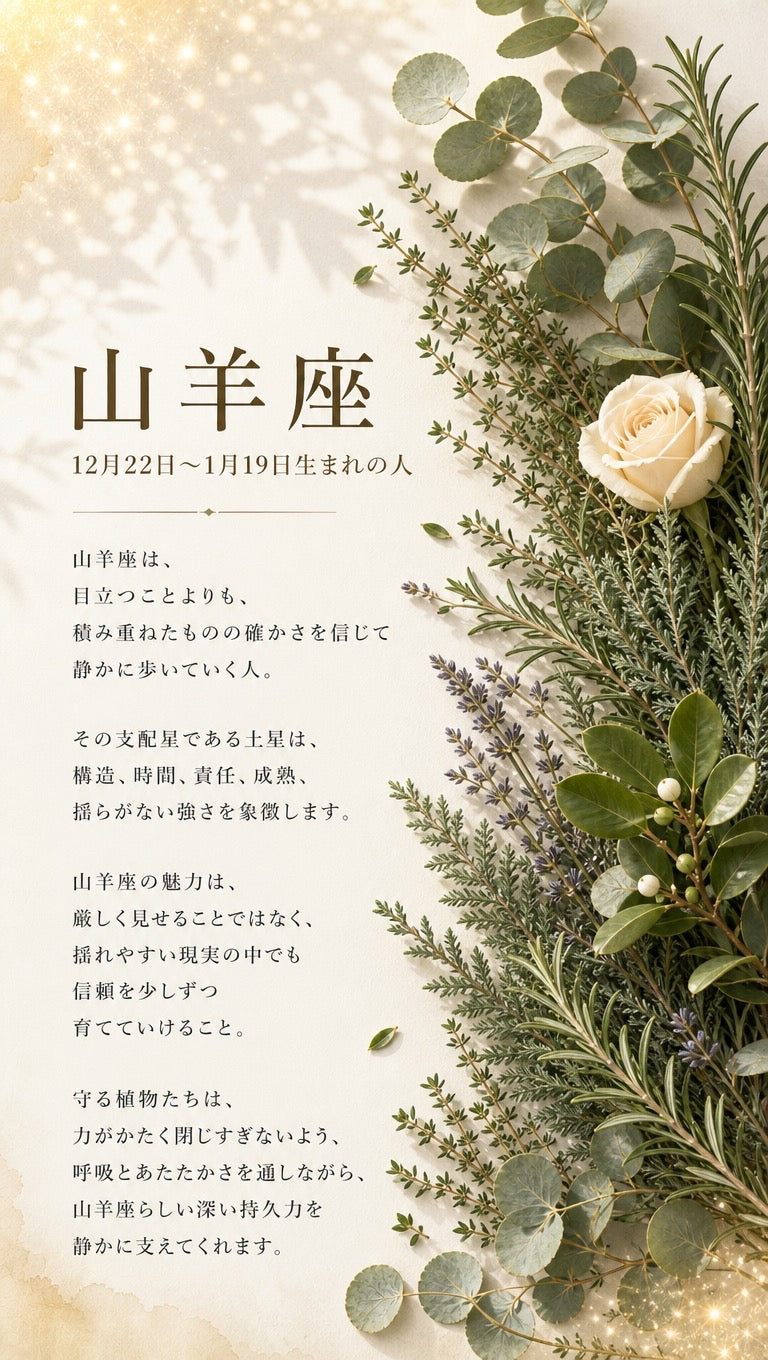 山羊座 ─ 星座と支配星
